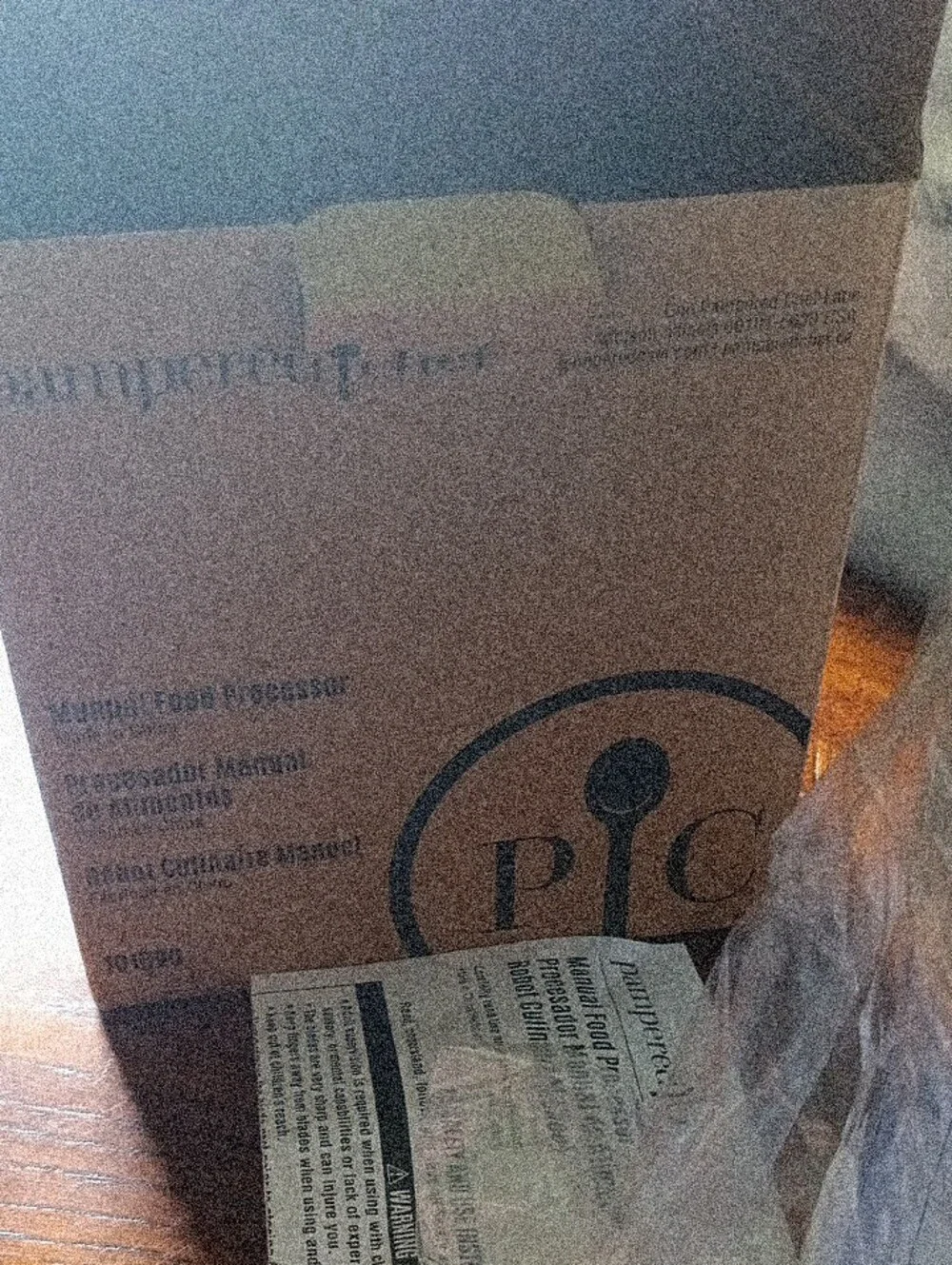 Pampered Chef Manual Food Processor - White and Clear